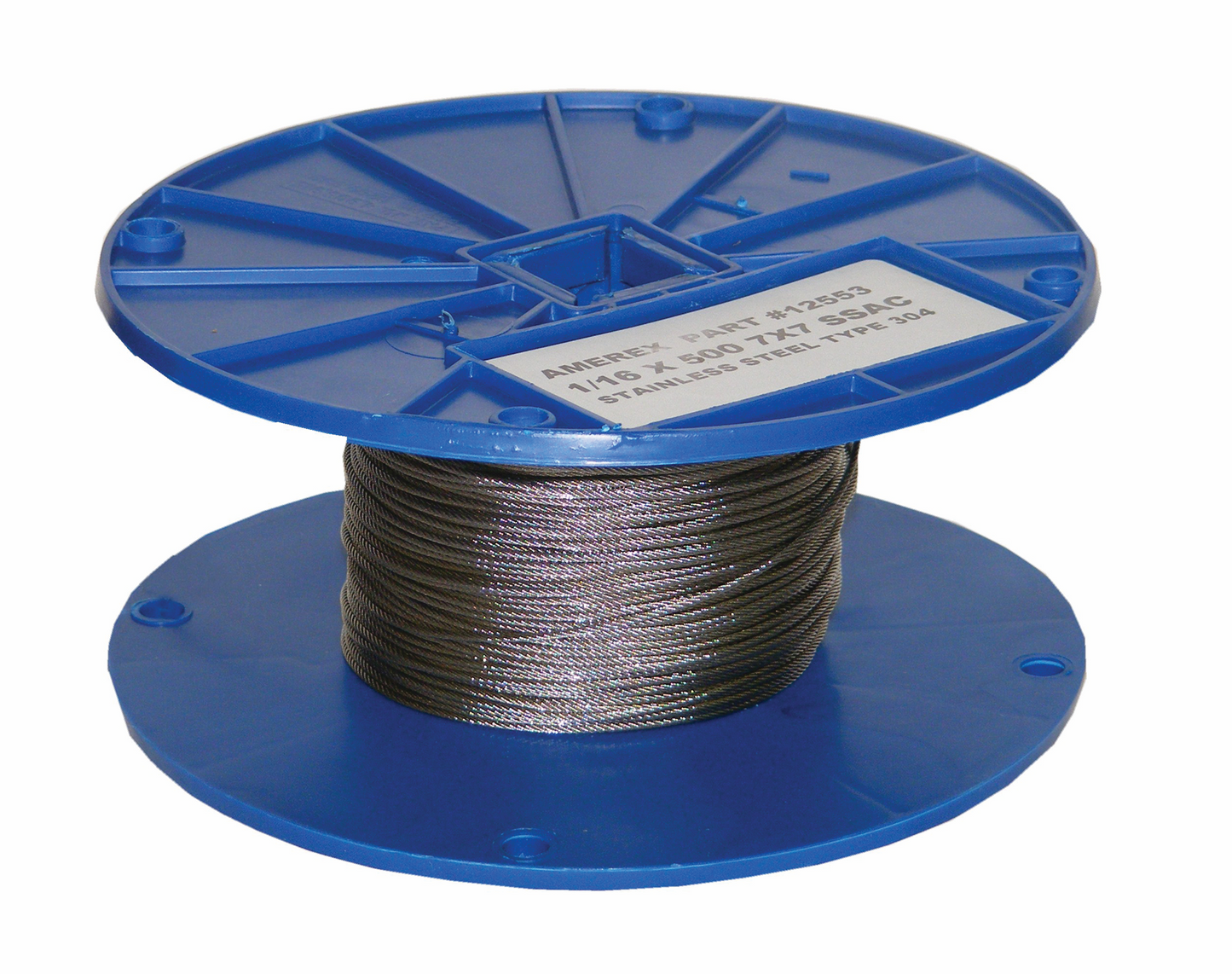 Amerex KP Stainless Steel Cable, 500 ft roll