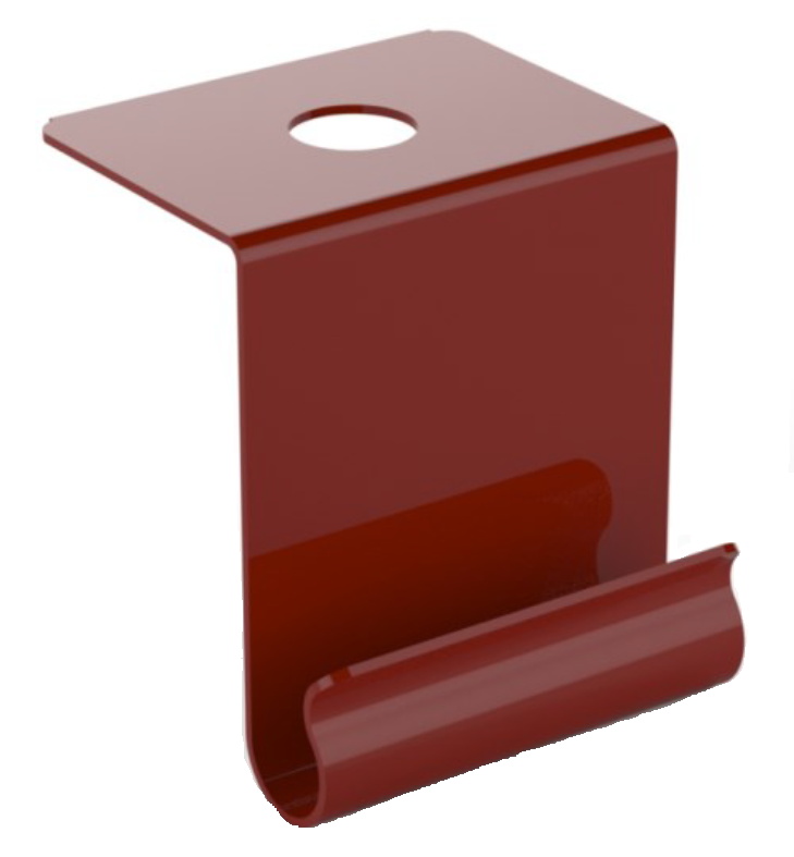 Amerex KP PRM Tubing Support Clip, Red (25/PK)