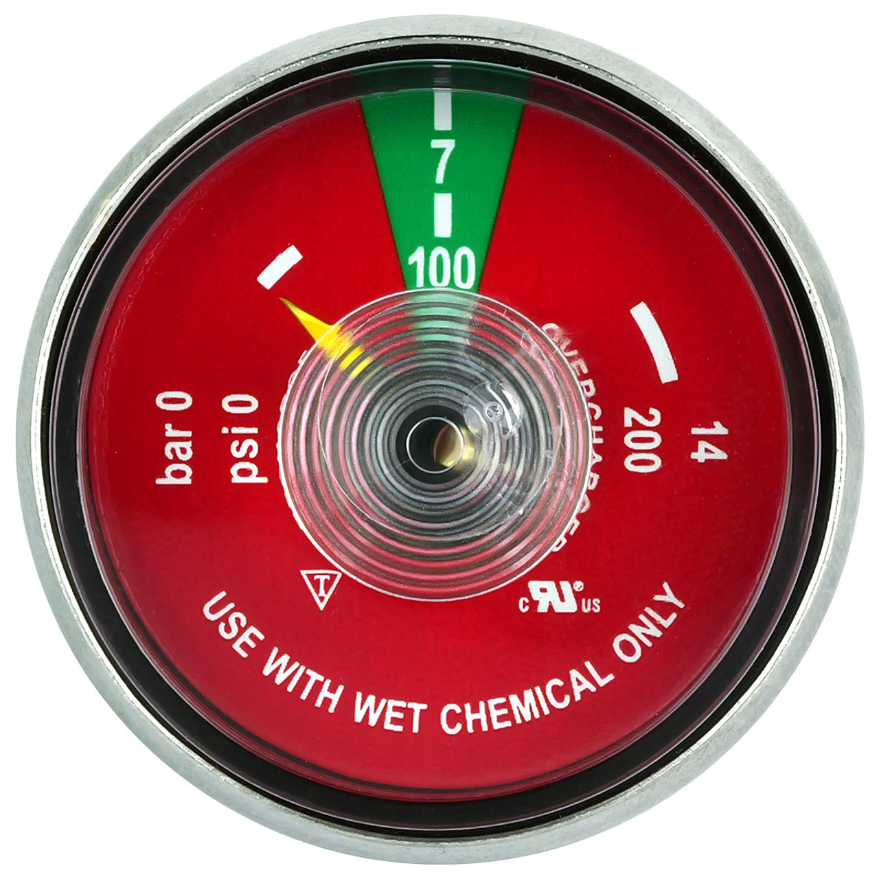 Amerex Gauge 100 psi, Wet Chemical (6/PK)