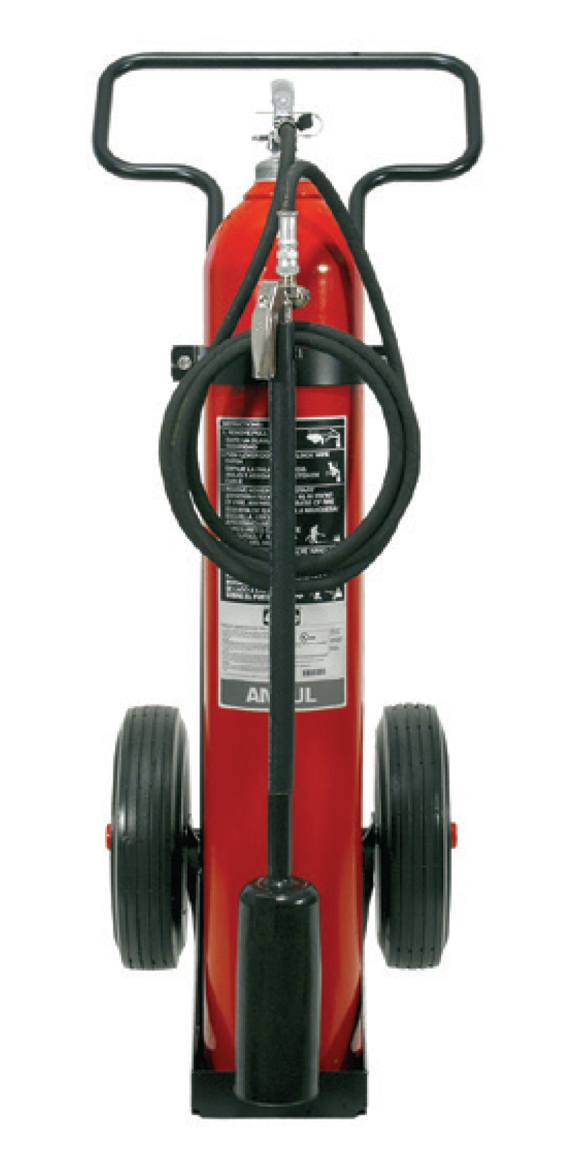 Ansul D-Model 50 lb CO2 Wheeled Extinguisher