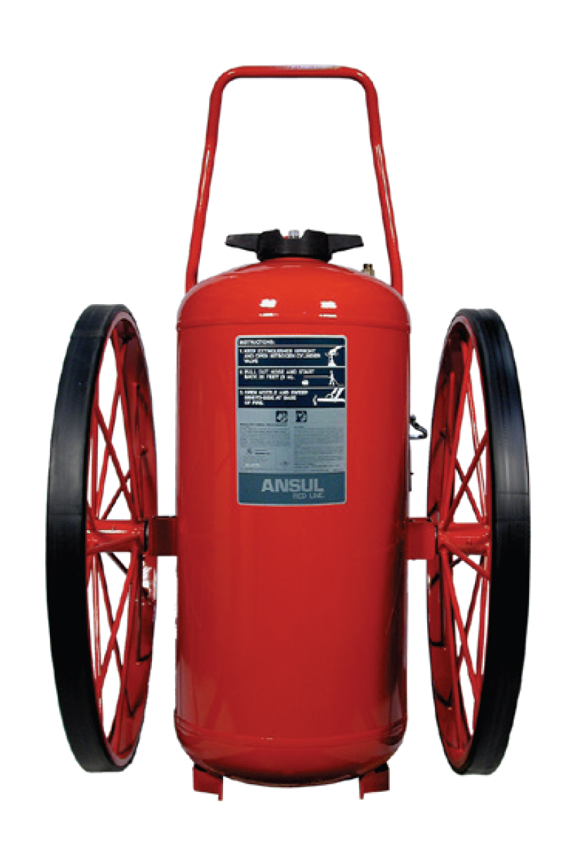 Ansul D-Model 350 lb ABC Wheeled Extinguisher