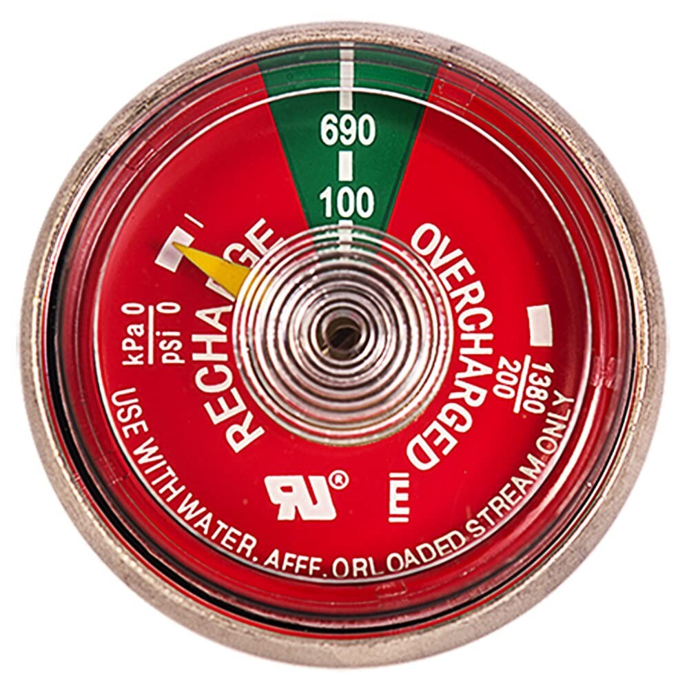 Amerex Gauge 100 psi, Water, Water Mist (6/PK)