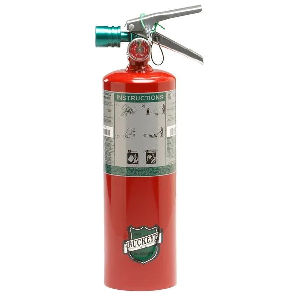 Buckeye 5 lb Halotron I Fire Extinguisher with VB, Nozzle