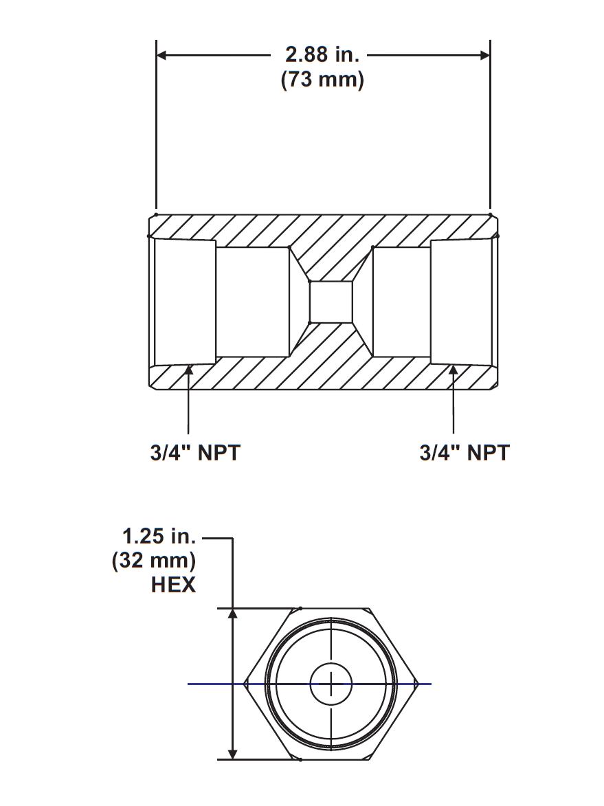 Industry Guard Flow Restrictor, 3/4" NPT