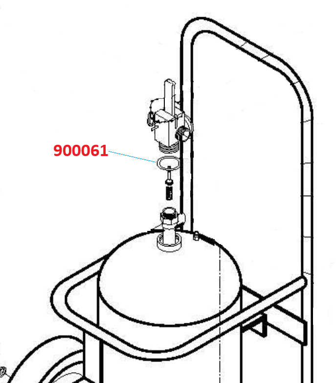 Buckeye Wheeled Unit Neck O-Ring, 50 lb Dry Chem, Stored Pressure