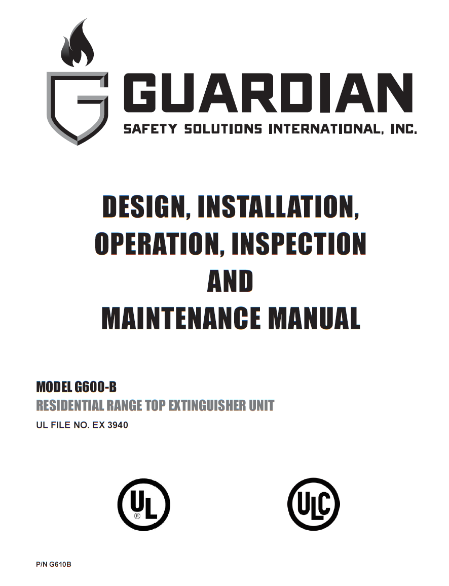 Guardian G600-B Manual (PDF)