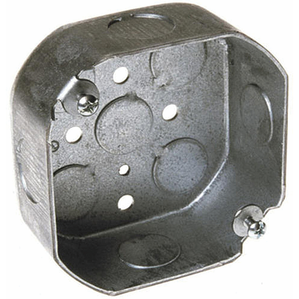 Steel Octagon Box, 4" x 1.5" Deep