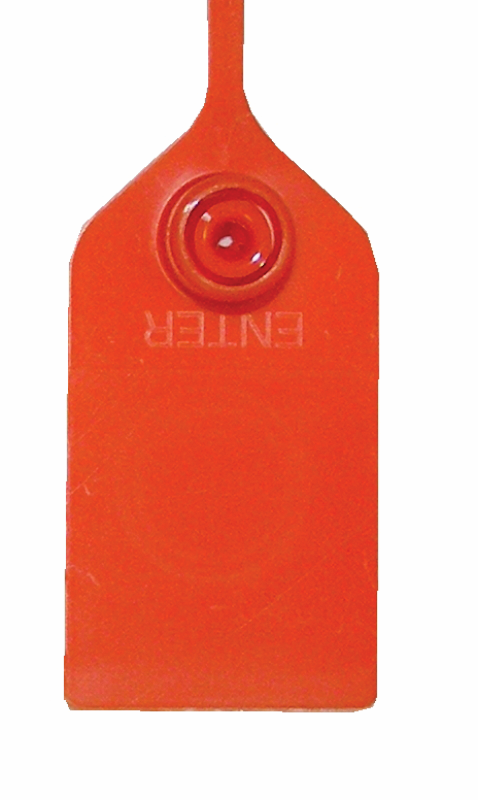 Tamper Seal, Plain, Orange (1000/PK)