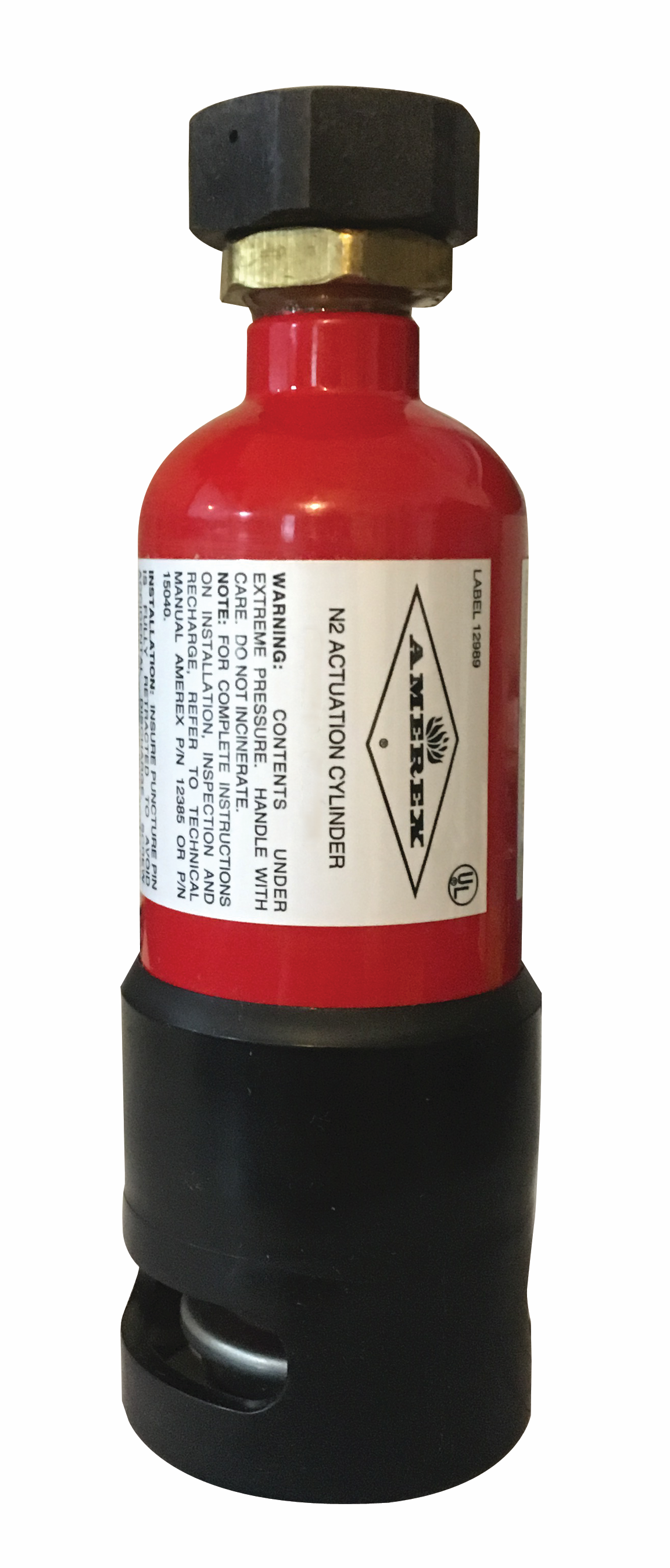 Amerex KP Nitrogen Actuation Cylinder, 15 cu. in.