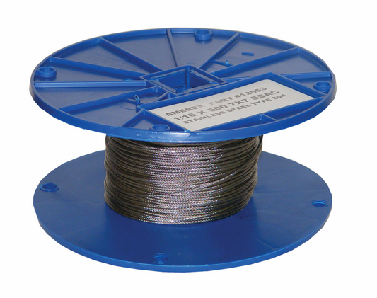 Amerex KP Stainless Steel Cable, 500 ft roll