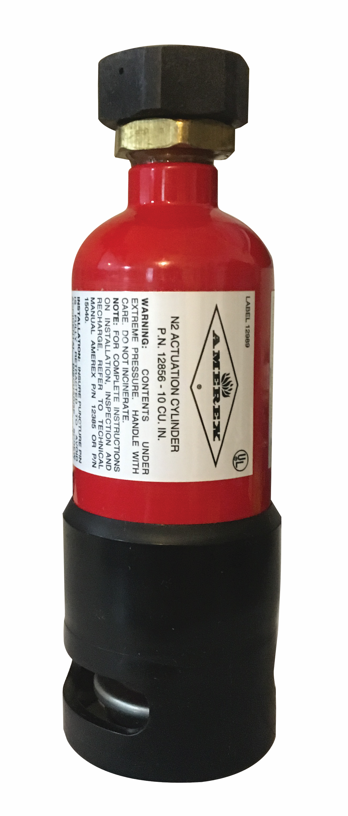 Amerex KP Nitrogen Actuation Cylinder, 10 cu. in.