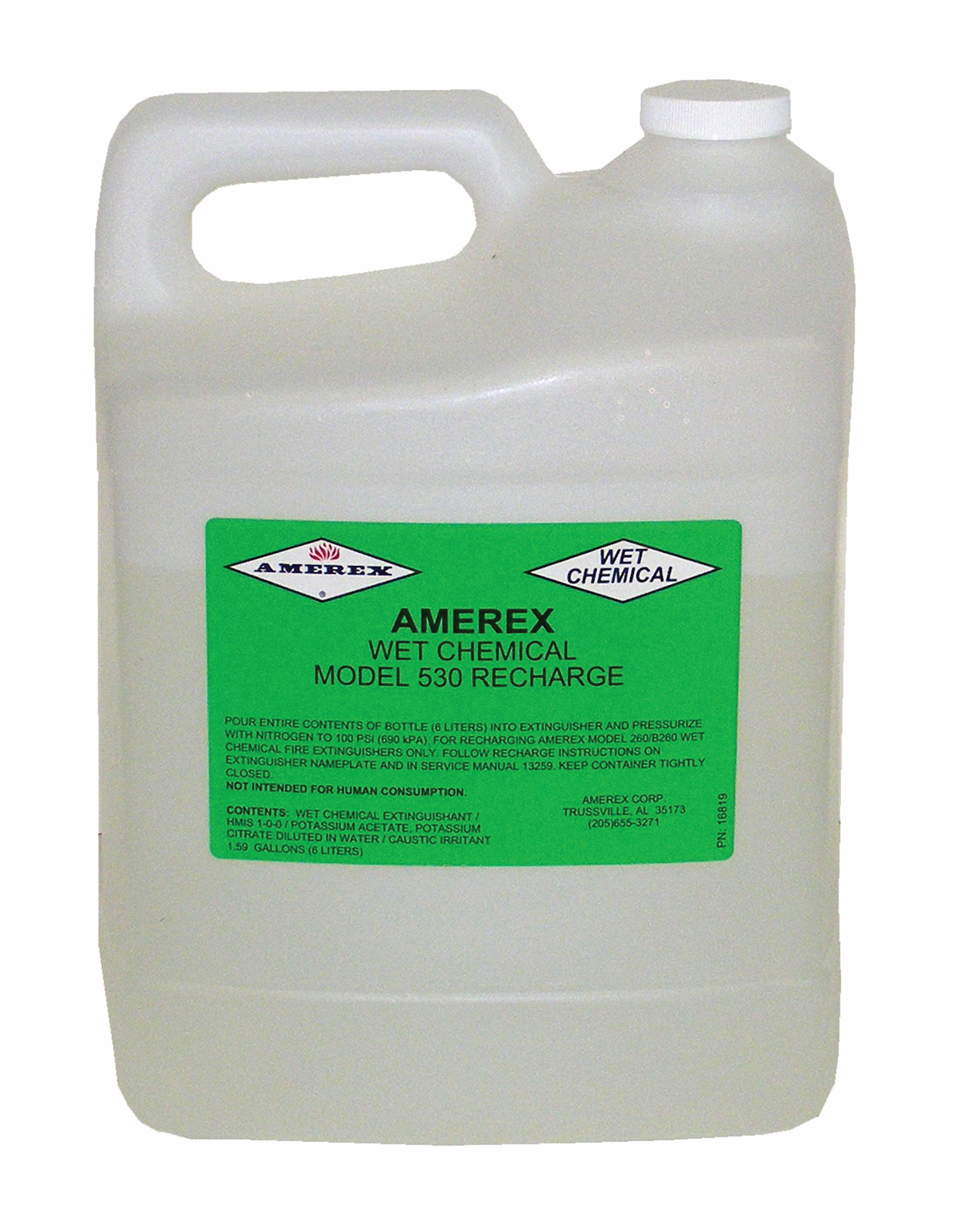 Amerex Wet Chemical 6-Liter Recharge CH 530 (2/PK)