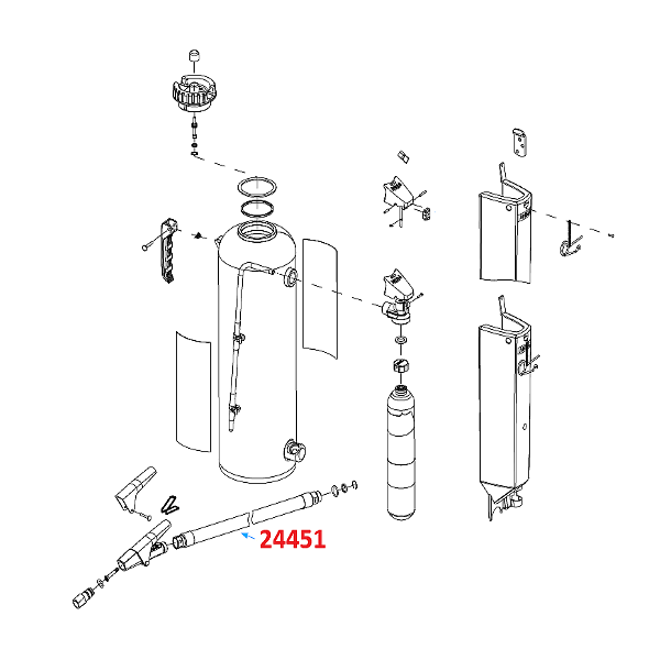 Ansul Red Line Hose Extinguisher Assembly (30-E/G, LT-30-E/G)