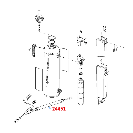 Ansul Red Line Hose Extinguisher Assembly (30-E/G, LT-30-E/G)