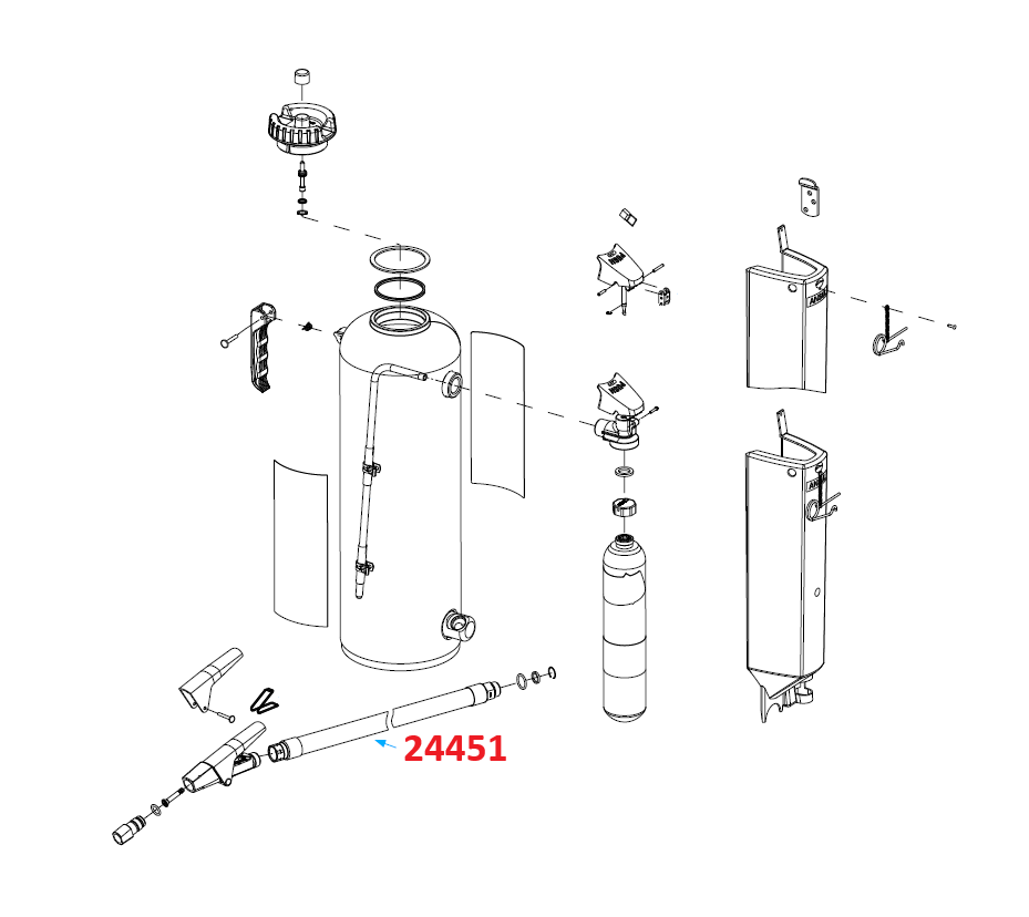 Ansul Red Line Hose Assembly (CR-30-E/G)