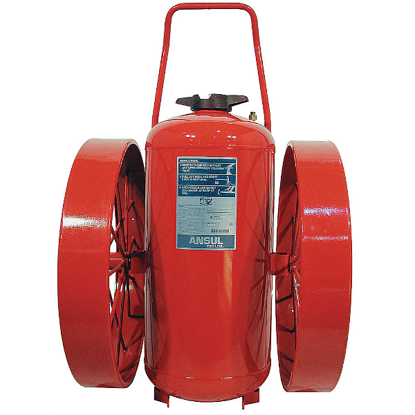 Ansul C-Model 350 lb Purple-K Long Range Wheeled Extinguisher, Model RL-LR-PK-350-C, 300 lb Purple-K agent capacity, 160-B:C rating