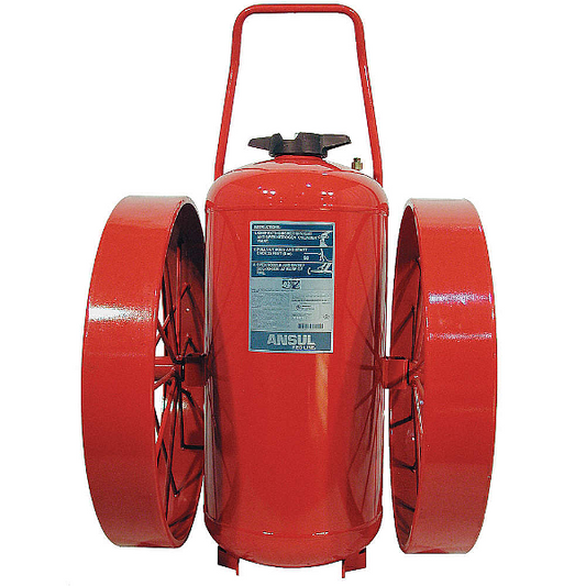 Ansul C-Model 350 lb Purple-K Long Range Wheeled Extinguisher, Model RL-LR-PK-350-C, 300 lb Purple-K agent capacity, 160-B:C rating