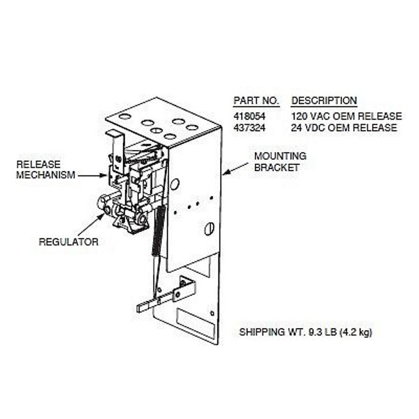Ansul R-102 Automan Electric Regulated Release, 120 vac, OEM (order tank separately)