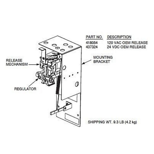 Ansul R-102 Automan Electric Regulated Release, 120 vac, OEM (order tank separately)