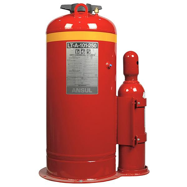 Ansul LT-A-101-250 Agent Tank, Agent, 55 cu. ft. Cartridge, and Cartridge Bracket