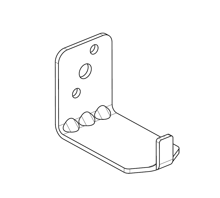 Ansul Wall Hanger, SS, for FE13NM