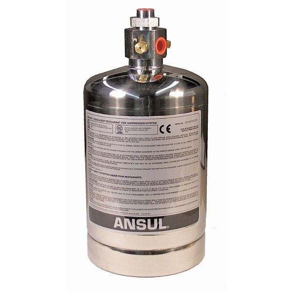 Ansul Piranha-7 Tank Assembly, Stainless Steel, 1.5 Gallon
