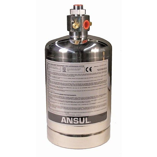 Ansul Piranha-7 Tank Assembly, Stainless Steel, 1.5 Gallon