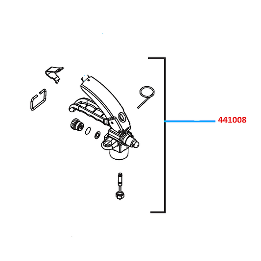 Ansul Valve Assembly for CO2 Wheeled Unit Cylinder 