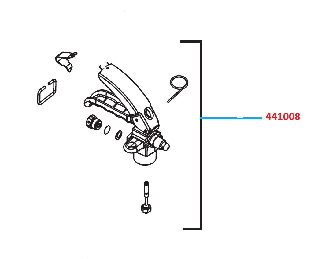 Ansul Valve Assembly for CO2 Wheeled Unit Cylinder