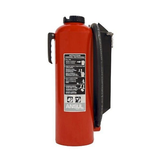 Ansul Red Line 30 lb BC Fire Extinguisher with Wall Hook, Plus-Fifty C, Model RL-BC-30-G, 80-B:C rating