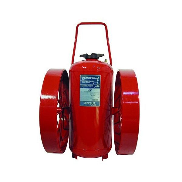 Ansul D-Model 350 lb Purple-K Wheeled Extinguisher, Model RL-PK-350-D, 300 lb Purple-K agent capacity, 640-B:C rating