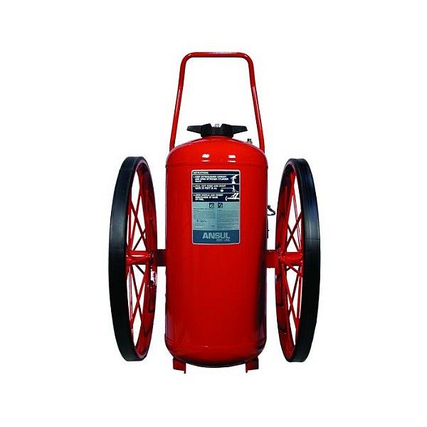 Ansul D-Model 350 lb Purple-K Long Range Wheeled Extinguisher, Model RL-LR-PK-350-D, 300 lb Purple-K agent capacity, 160-B:C rating