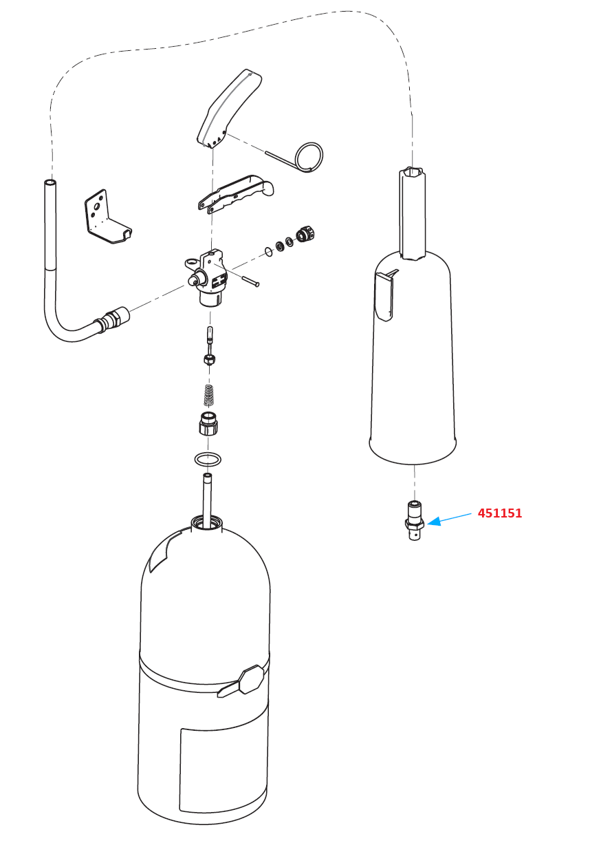 Ansul CO2 Nozzle Orifice for 10/15/20