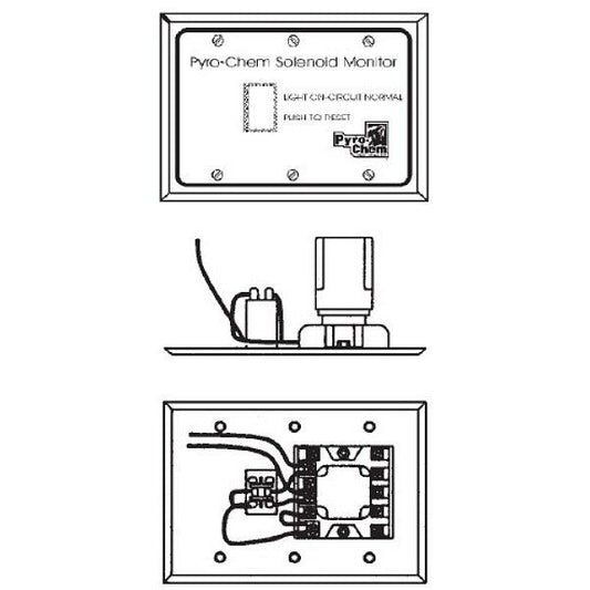 Pyro-Chem System Circuit Monitor, SM-24, 24VDC