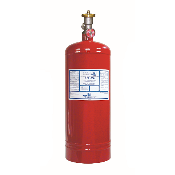 Pyro-Chem Kitchen Knight II PCL-300 Agent Cylinder Assembly, 3.0 Gallon