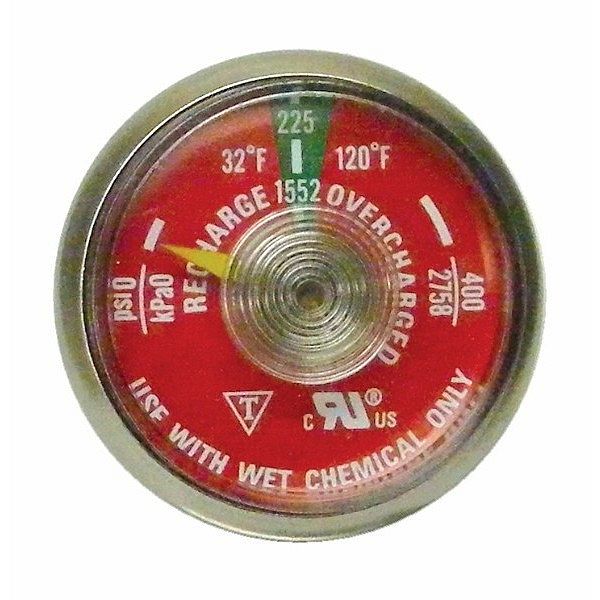 Pyro-Chem Kitchen Knight Wet Gauge 225 psi