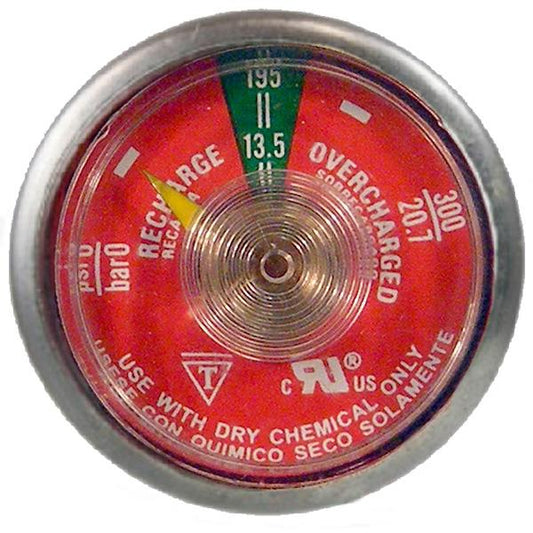 Ansul Gauge, 195 psi, Dry Chemical Units