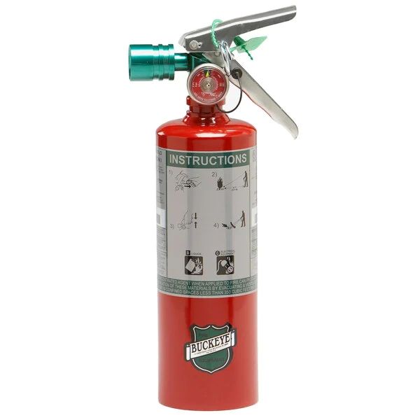 Buckeye 2.5 lb Halotron I Fire Extinguisher with VB, Nozzle