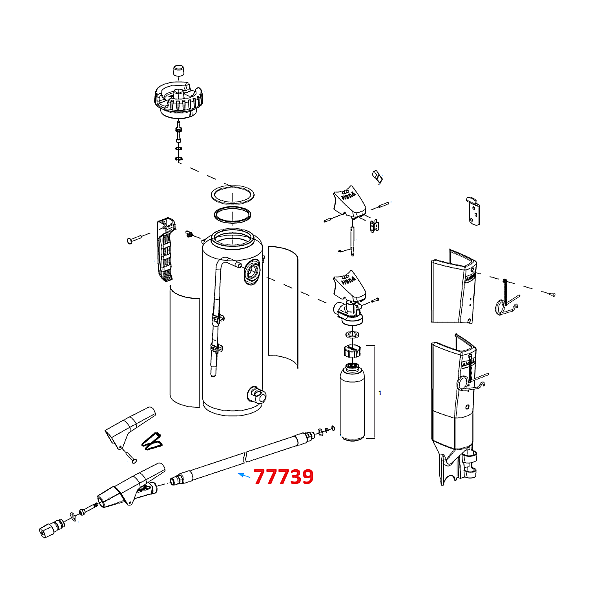 Ansul Red Line Extinguisher Hose Assembly (CR-LT-10)