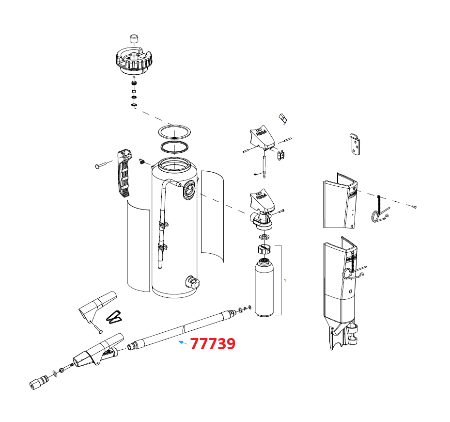 Ansul Red Line Hose Assembly (CR-LT-10)