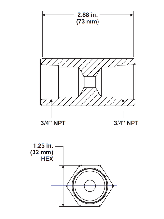 Industry Guard Flow Restrictor, 3/4" NPT