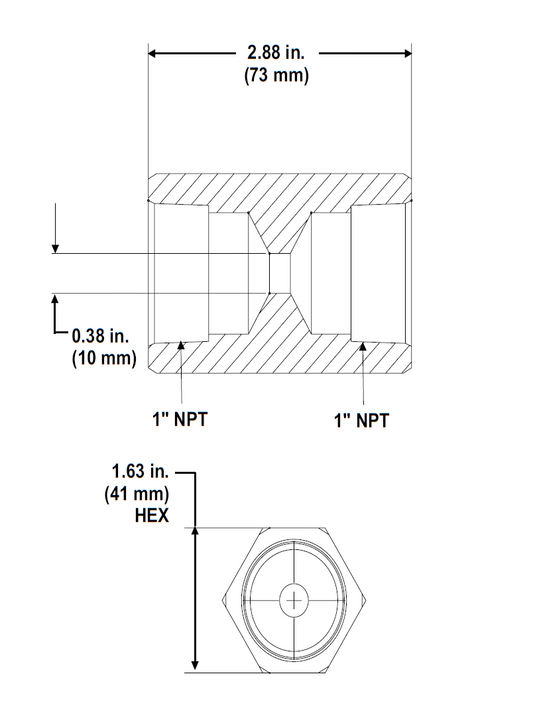 Industry Guard Flow Restrictor, 1" NPT