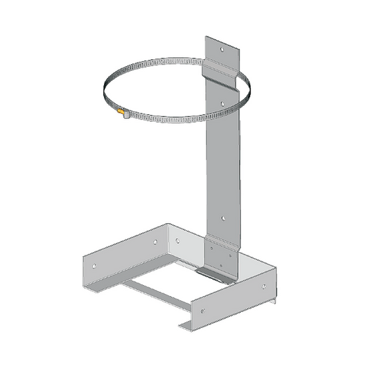 Industry Guard Wall/Floor Bracket for 68 lb ABC (DC-170) Cylinder and 75 lb BC (DC-175) Cylinder. (Requires 87-100010-001 for Floor Mount)