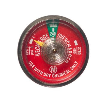 Buckeye Gauge, 240 psi, for Stored Pressure Wheeled Unit