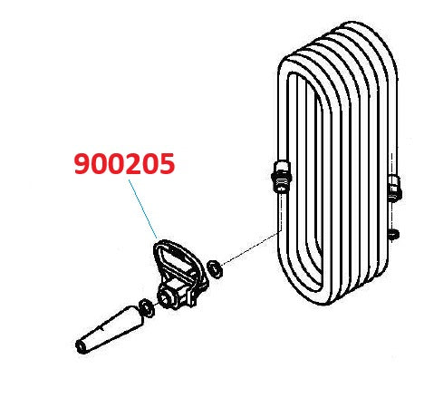 Buckeye Wheeled Unit Ball Valve Assembly, for 150 lb Dry Chem Units & 65 lb Halotron