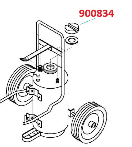 Buckeye Wheeled Unit Fill Cap for Cylinder