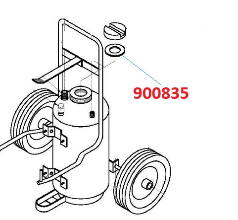 Buckeye Wheeled Unit Fill Cap Gasket