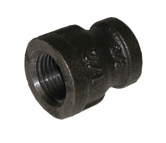 1/2" x 3/8" Reducing Coupling, Black