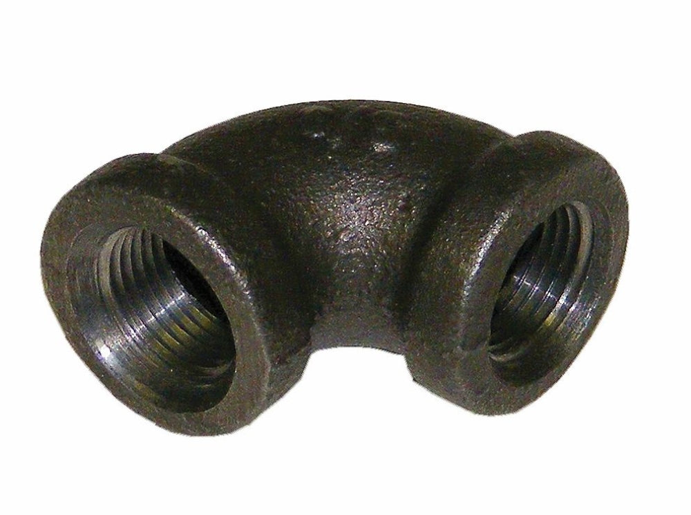 3/8" 90 Degree Elbow, Black