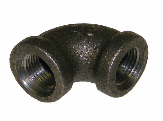 3/8" 90 Degree Elbow, Black